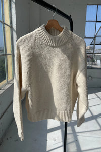 Zoe Cotton Sweater in Naturel
