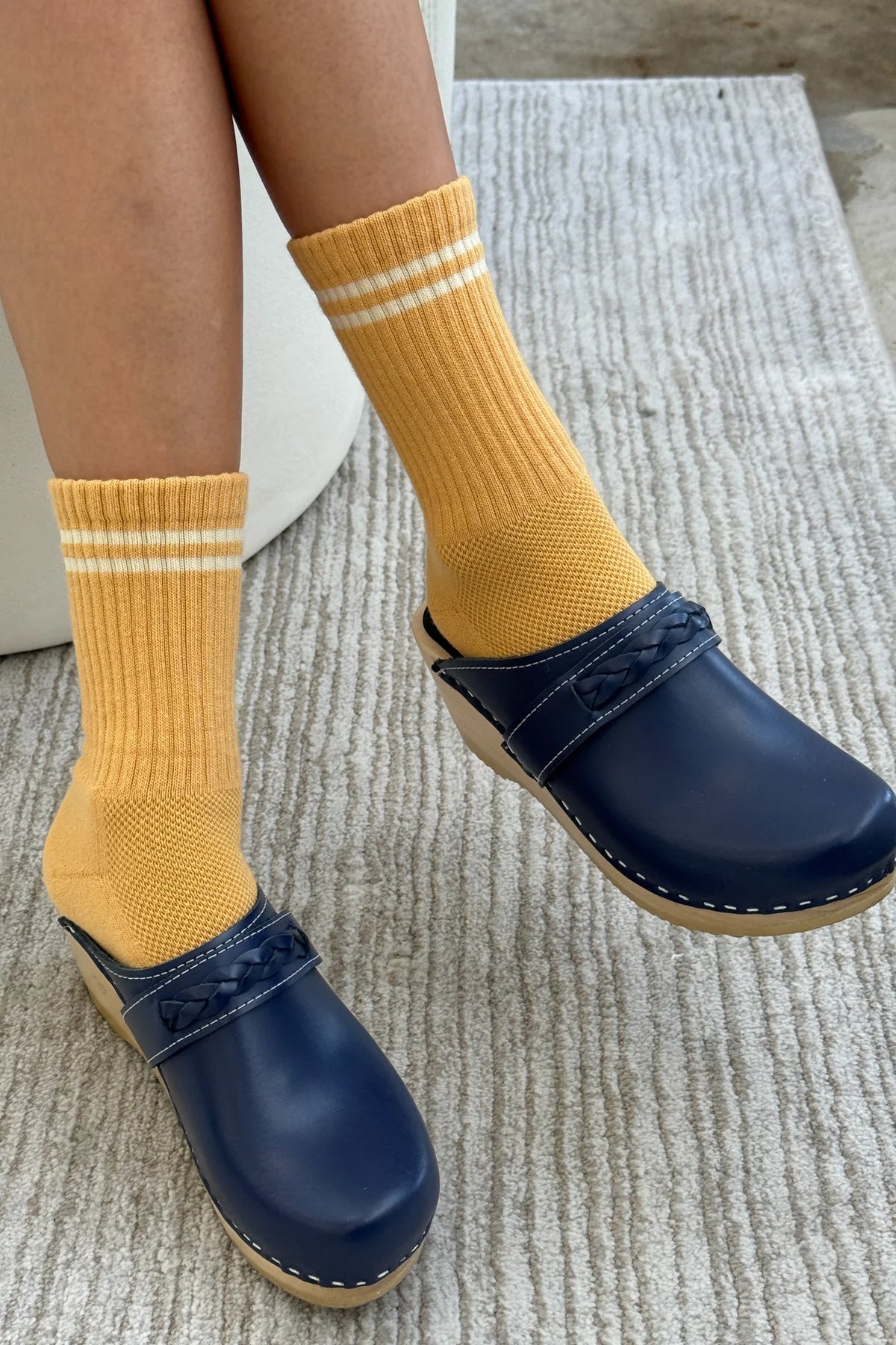 Boyfriend Socks in Butter