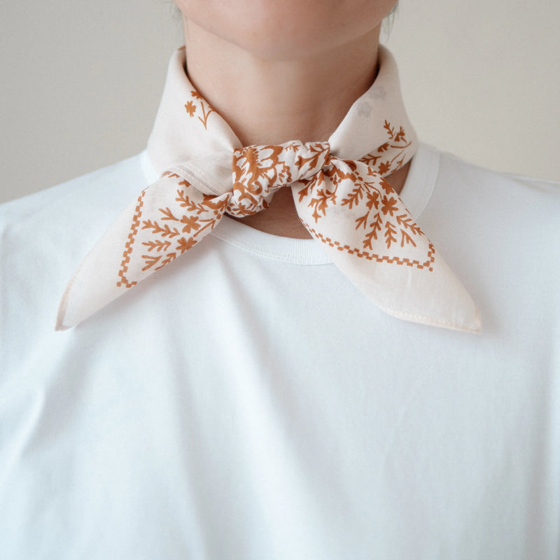 Cotton Bandana in Almond
