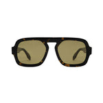 Jane in Dark Brown Tortoise W Olive Lens
