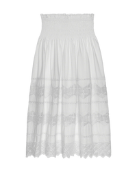 The Rosette Crochet Canary Skirt in Cream