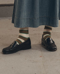 The Collegiate Sock in Green