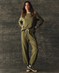 The Fleece Rookie Sweatshirt in Army