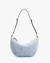Lune in Light Blue Denim Suede