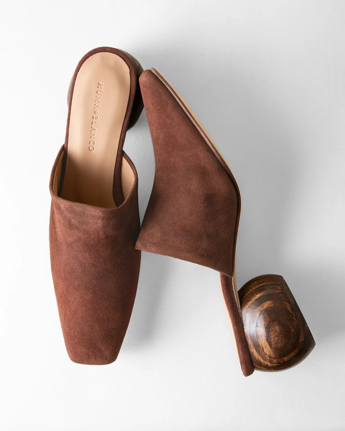 Mina Mule in Chocolate Suede