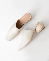 Mina Mule in Bone Nappa