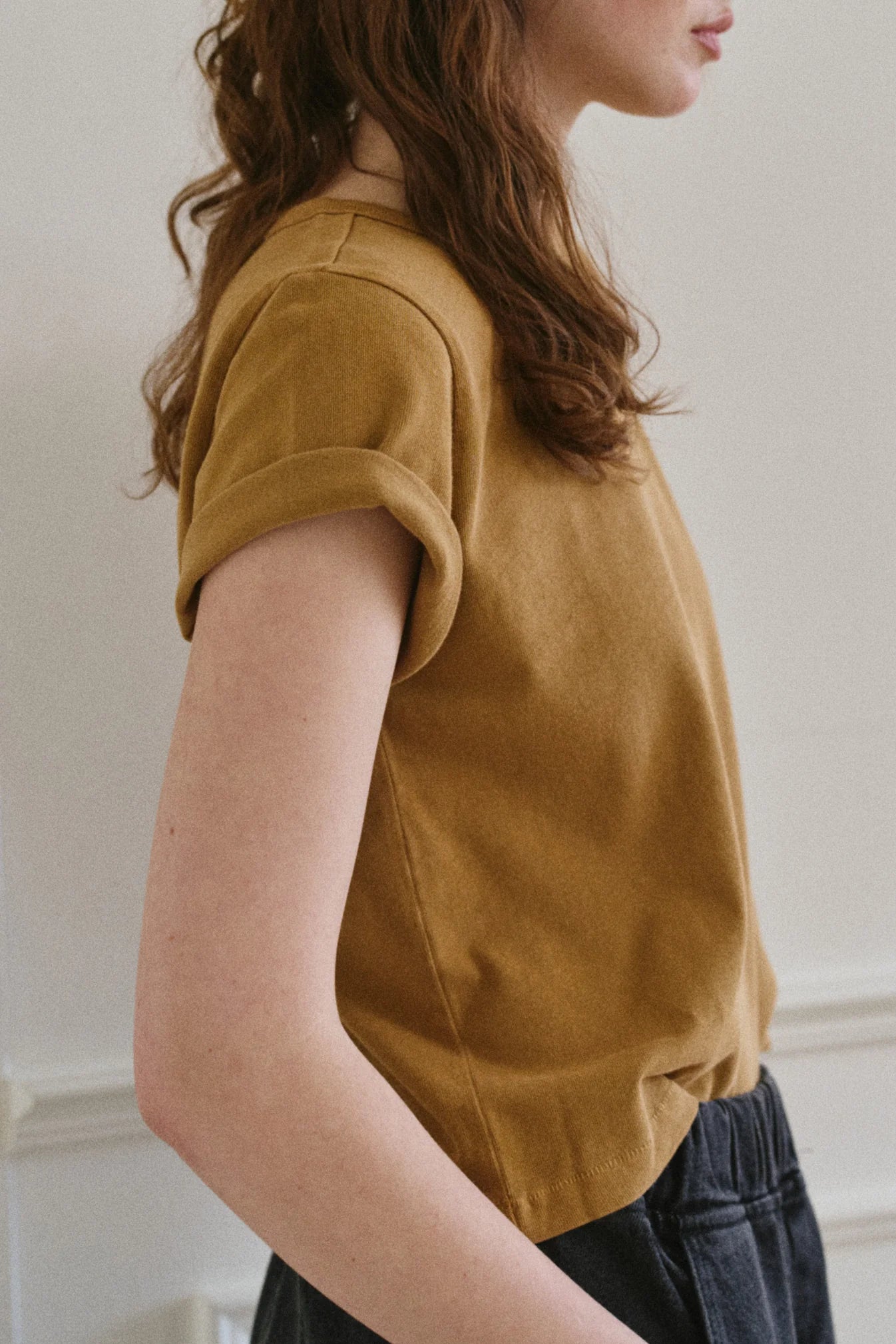 The Little Boy Tee in Butterscotch