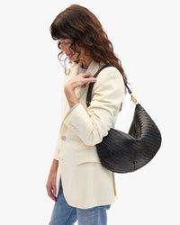 Moyen Messenger in Black Zig Zag