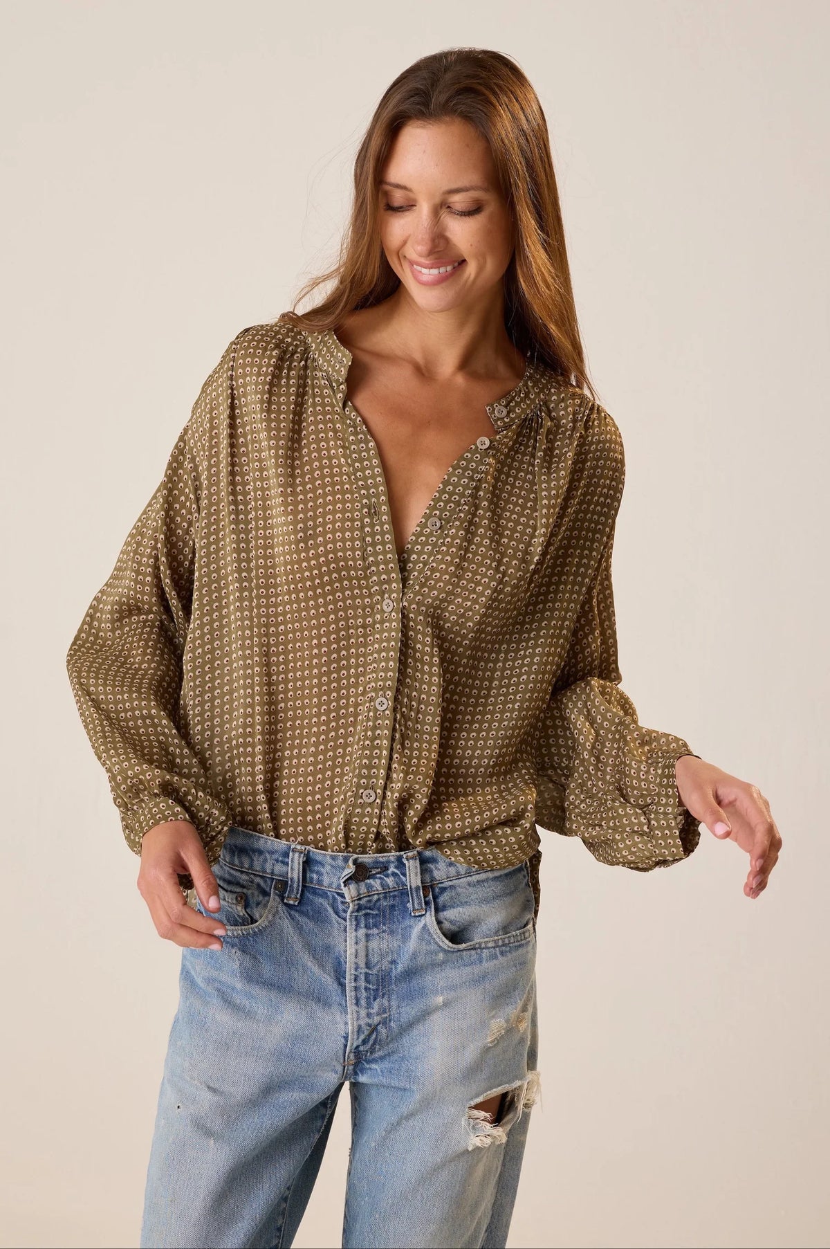 Tolan Shirt in Olive Martini