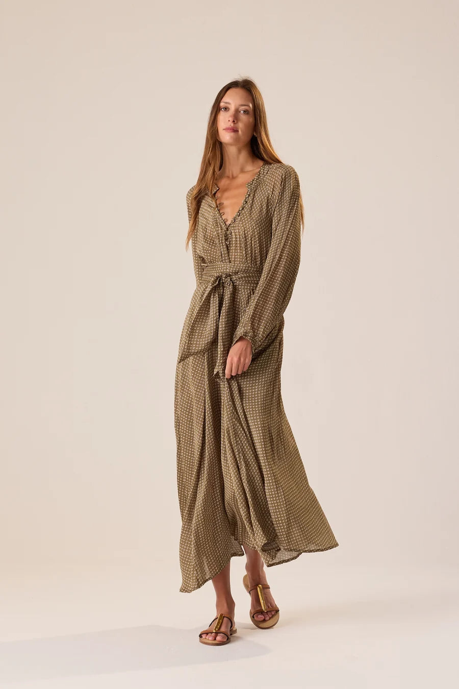 Fiore Maxi in Olive Martini