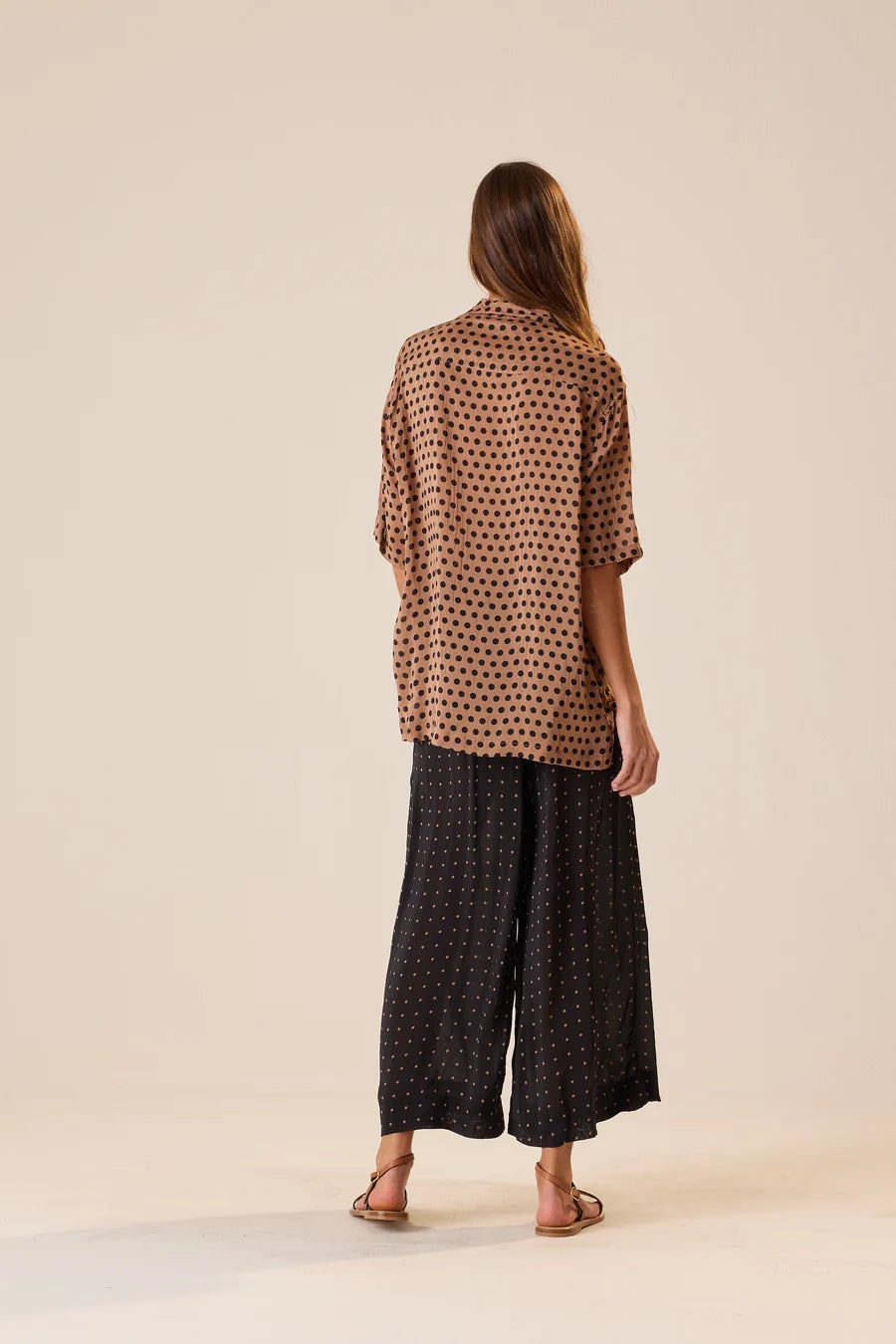 Lauren Pant in Petite Polka Dot Black