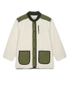 The Plush Tundra Jacket in Cream & Army