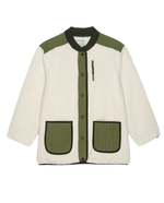 The Plush Tundra Jacket in Cream & Army