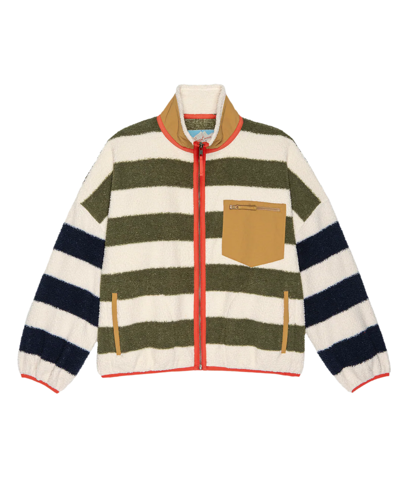 The Plush Terrain Full- Zip in Heritage Stripe