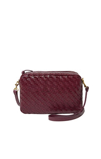 Marisol in Cassis Woven Zig Zag