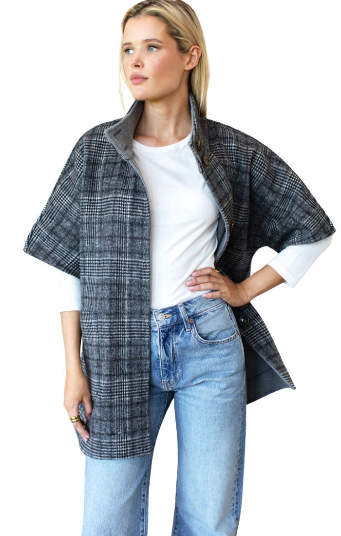 Reversible Topper in Arlo Plaid