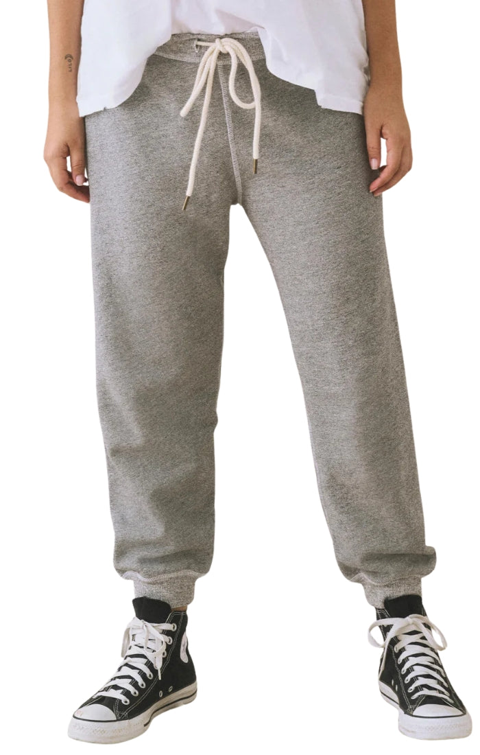 The Cropped Sweatpant in Varsity Grey