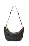 Lune in Black Woven Zig-Zag