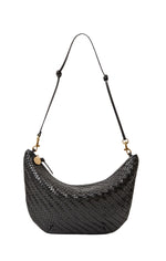 Lune in Black Woven Zig-Zag