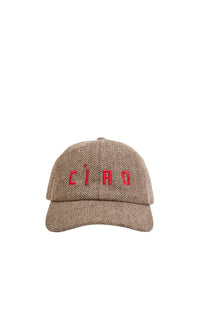 Wool Baseball Hat w/ Red Ciao