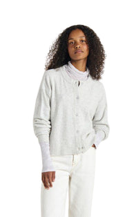 The Damsville Cardigan in Heather Grey