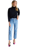 Edie Top in Black Ponte