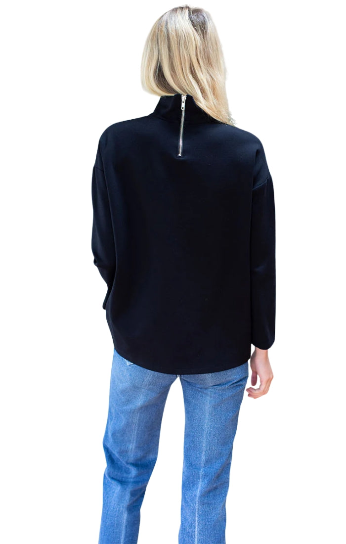 Edie Top in Black Ponte