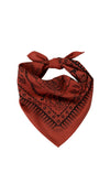 Natural Dye Silk Bandana in Madder Ramble
