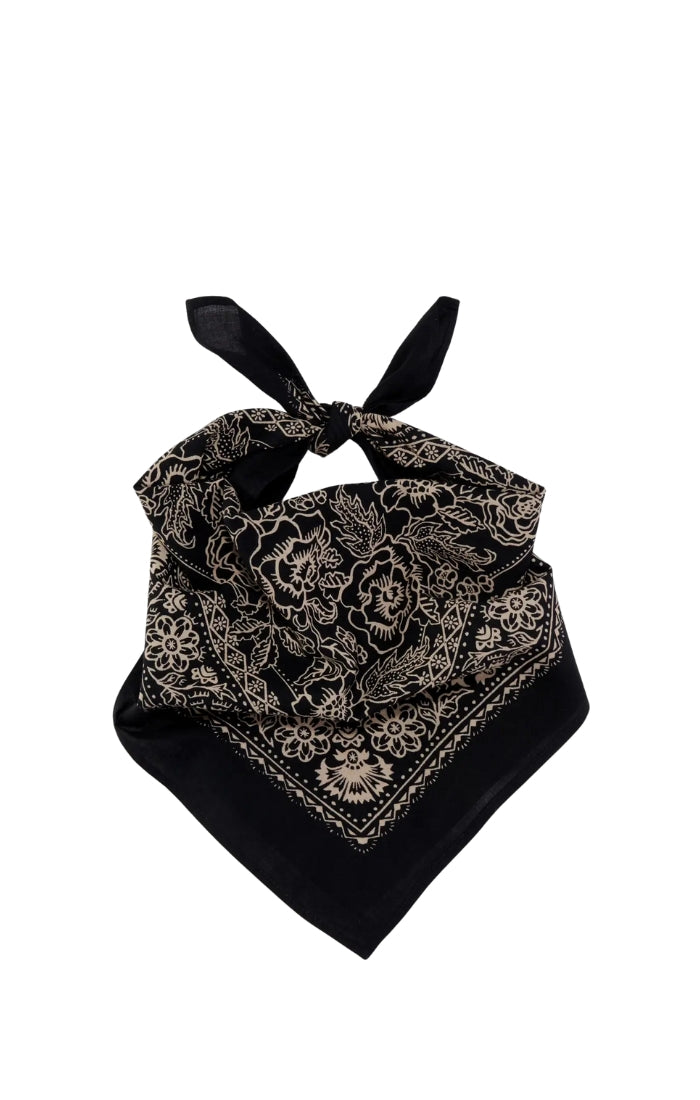 Cotton Bandana in Black