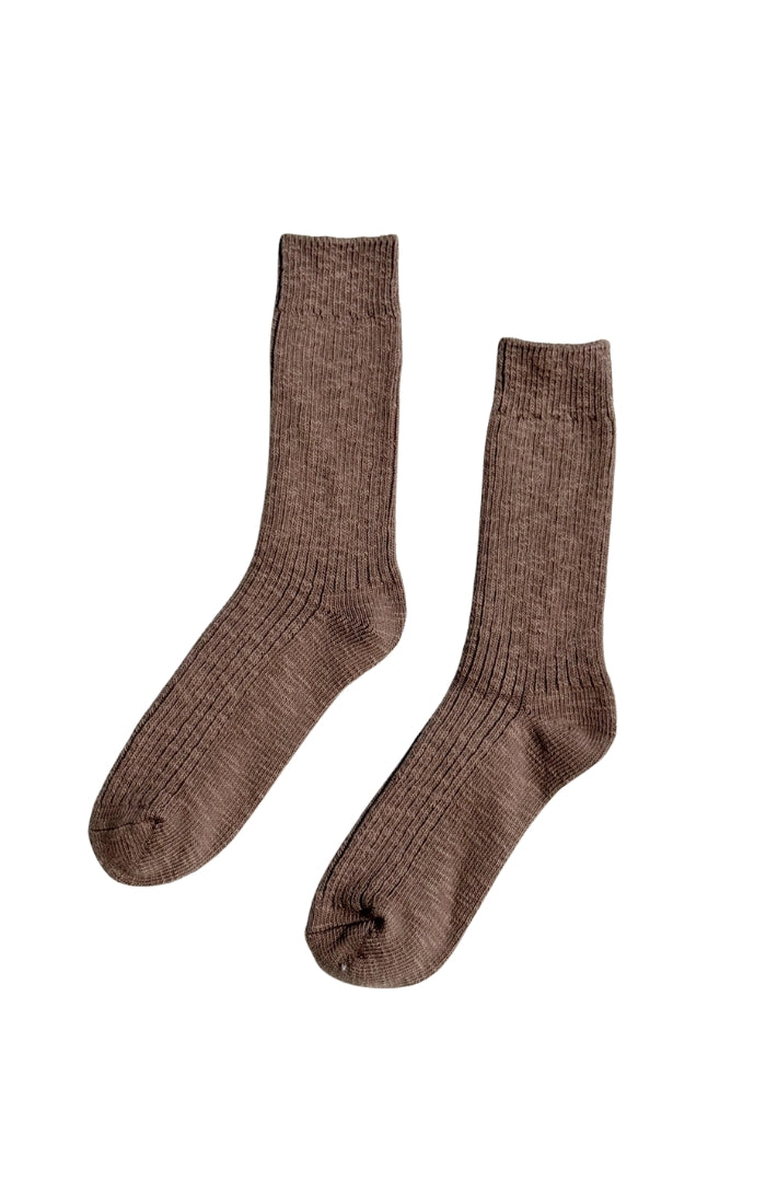 Cottage Socks in Flax