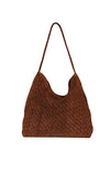 Sera Tote in Brown Suede