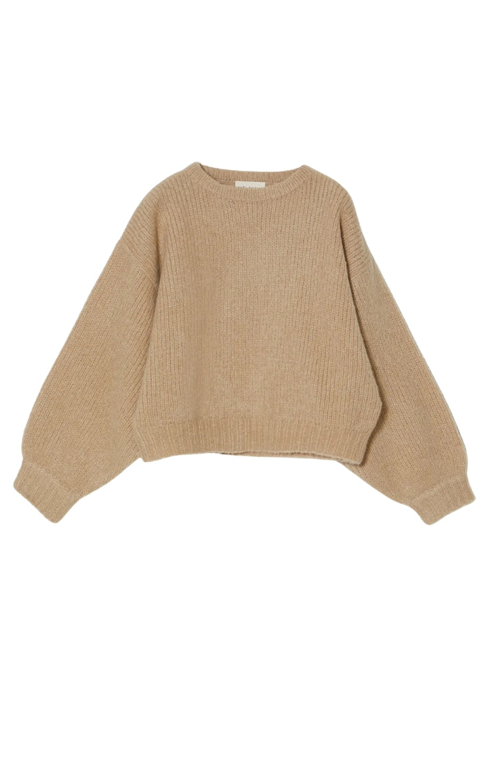 Balloon Sleeve Sweater in Sand