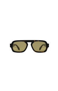Jane Mini in Dark Brown Tortoise W/ Olive Lens