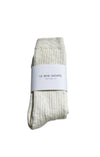 Cottage Socks in White Linen