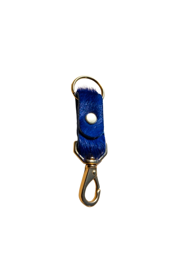 Lapis Cowhide Keychain