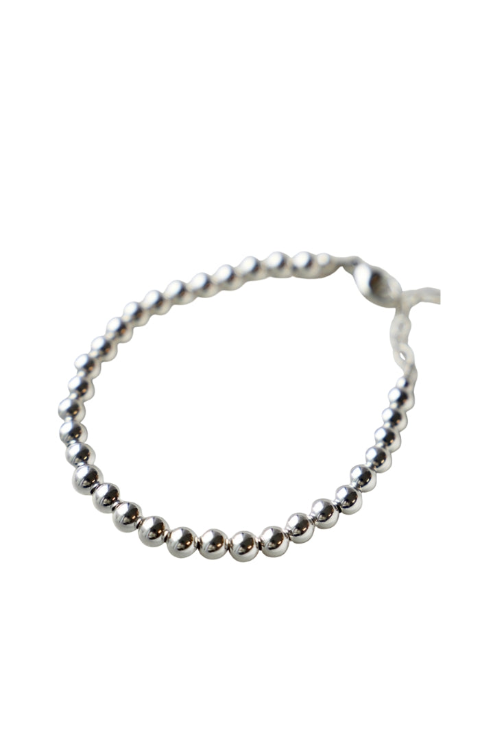 Beaded Bracelet in Silver