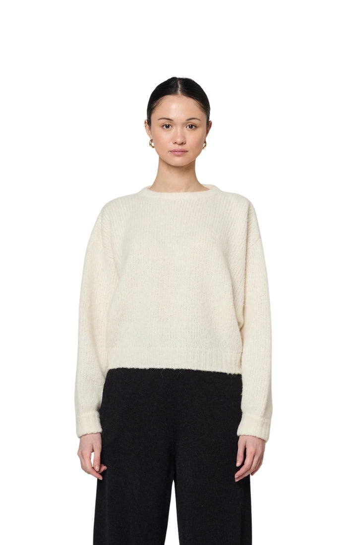 Balloon Sleeve Sweater in Cream