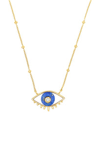 Lover's Eye Necklace in Lapis
