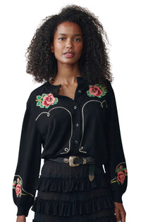 The Heirloom Rose Western Cardigan
