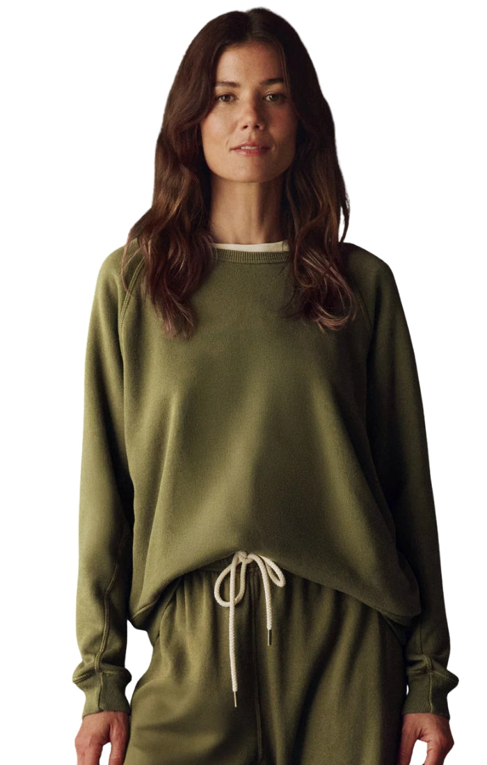 The Fleece Rookie Sweatshirt in Army