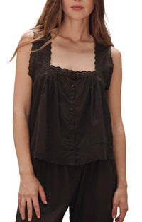 The Eyelet Tank in Black