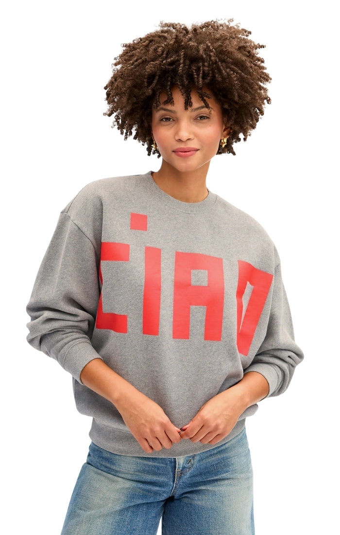 Oversized Sweatshirt in Grand Block Ciao Grey Melange