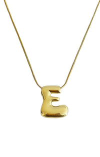 Bubble Letter Monogram Necklace