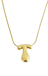 Bubble Letter Monogram Necklace