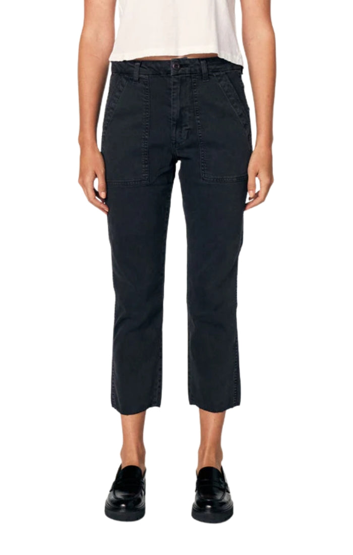 Easy Army Trouser in Washed Black