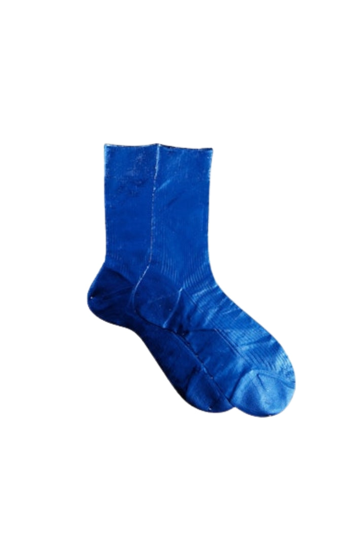Maria La Rosa Laminated Socks in Mare