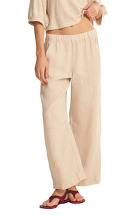 Lola Linen Pant in Sand Castle