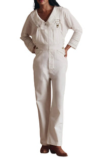 The Union Slim Overall in Washed White
