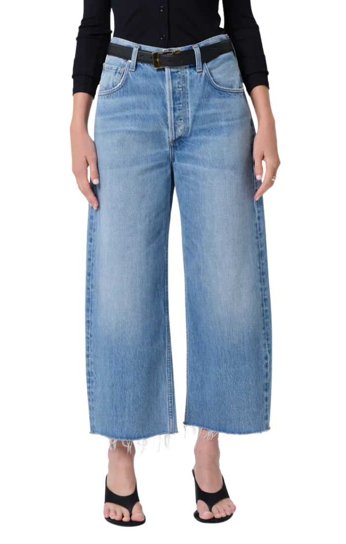 Ayla Raw Hem Crop in Honour