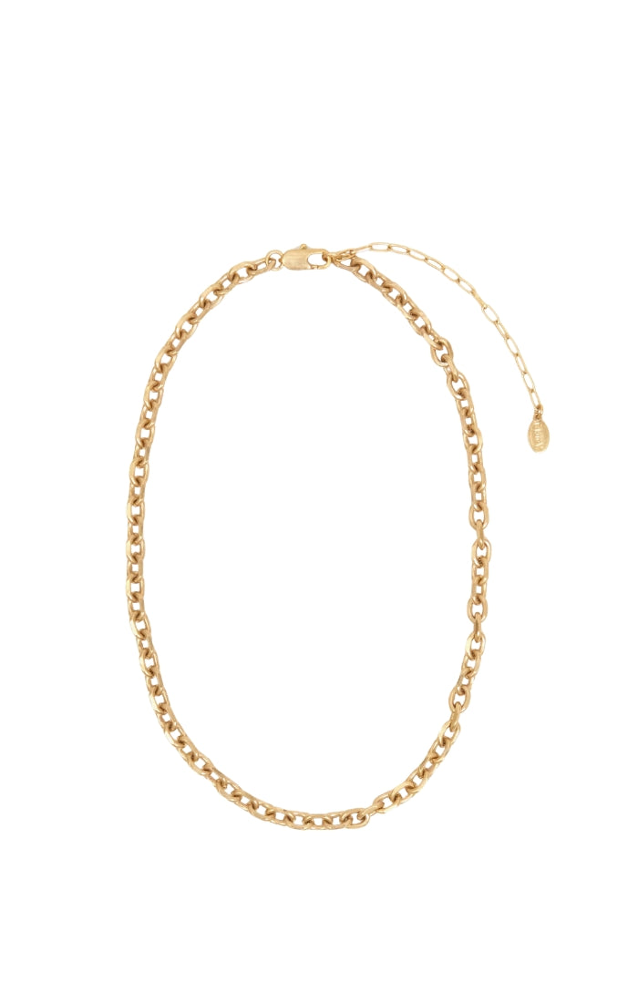 Charm Chain Necklace in Vintage Gold